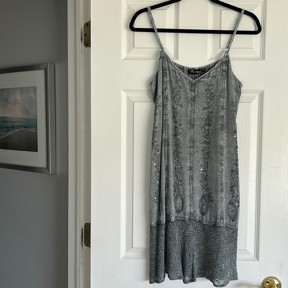 Gray Sundress, Lightweight & Super-comfortable, size Medium